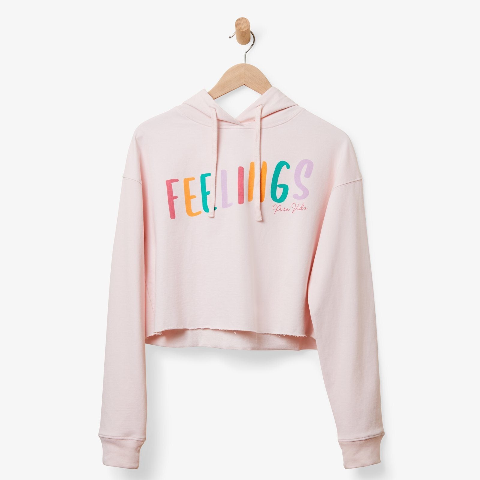 Feelings Crop Hoodie