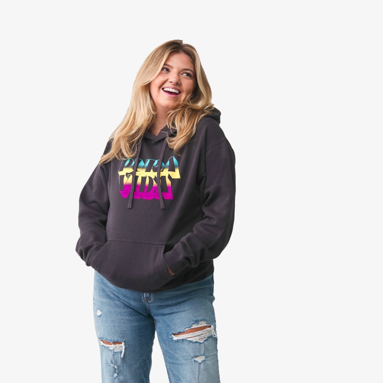 Pura Vida Color Block Hoodie