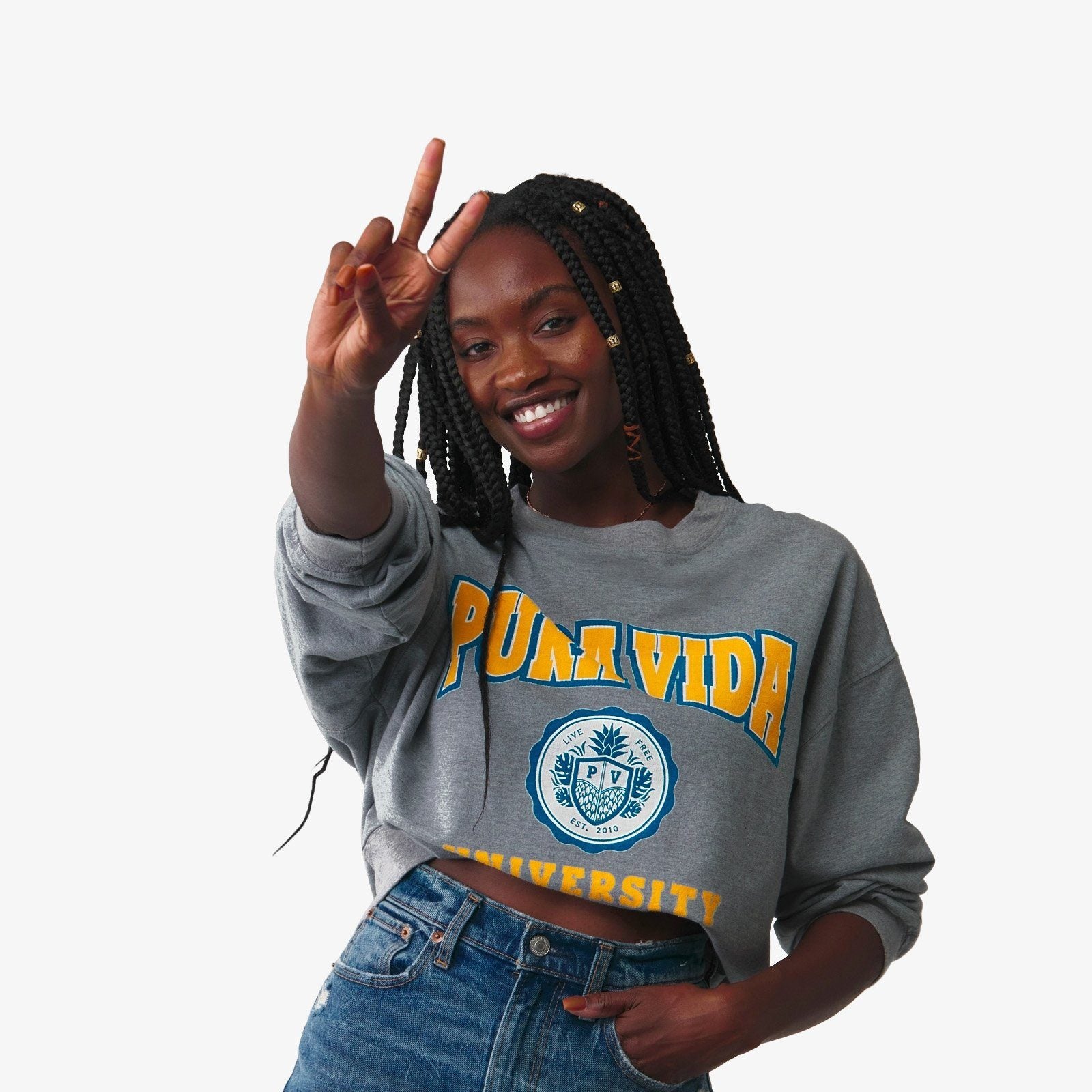 PV University Oversized Crew Fleece