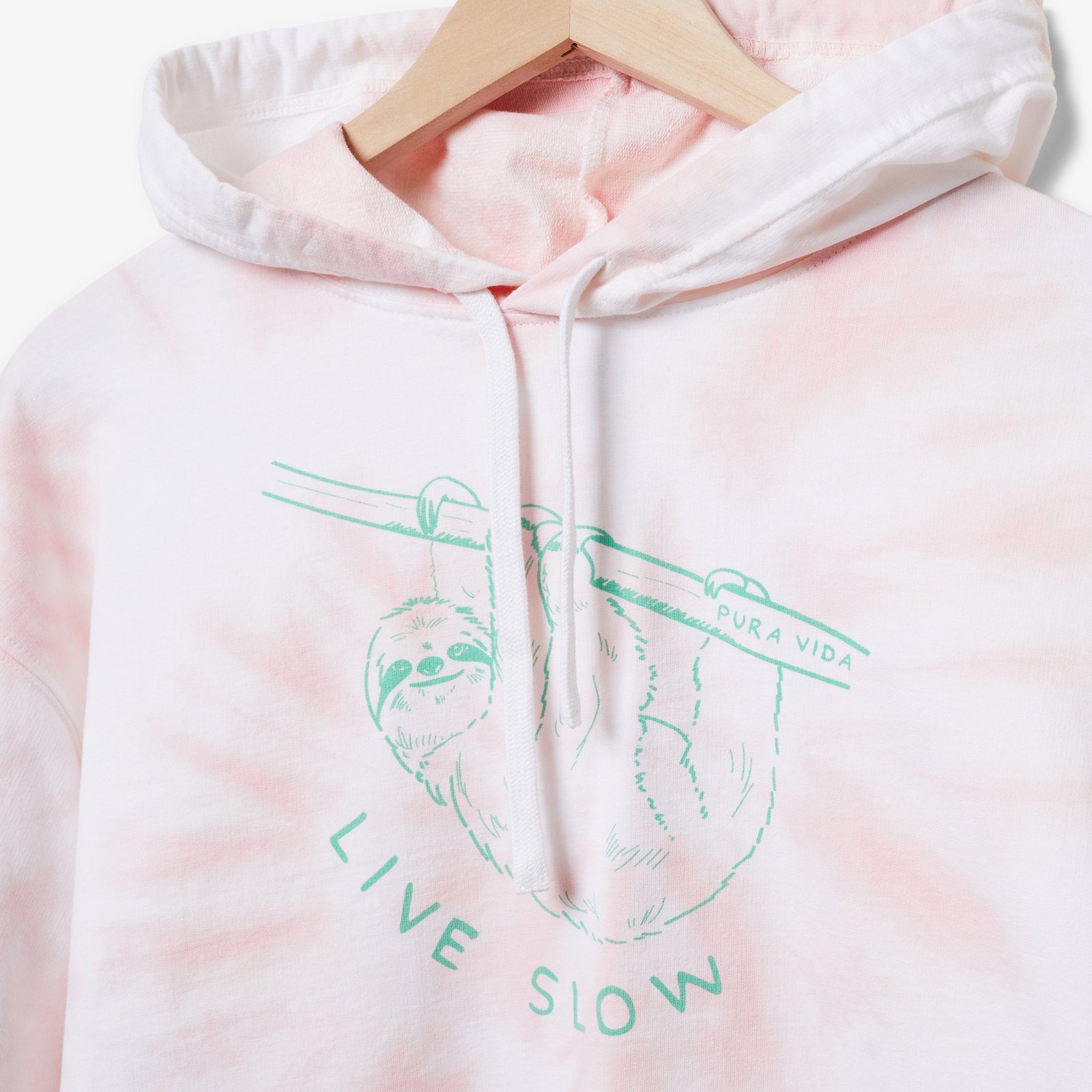 Live Slow Crop Hoodie