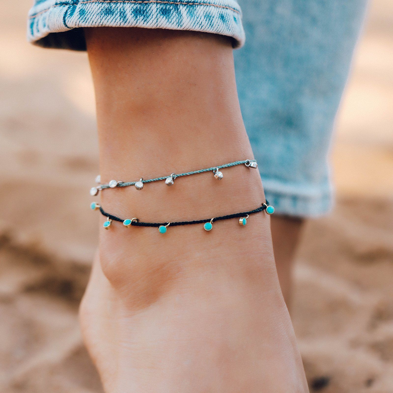 Dangling Gems Anklet