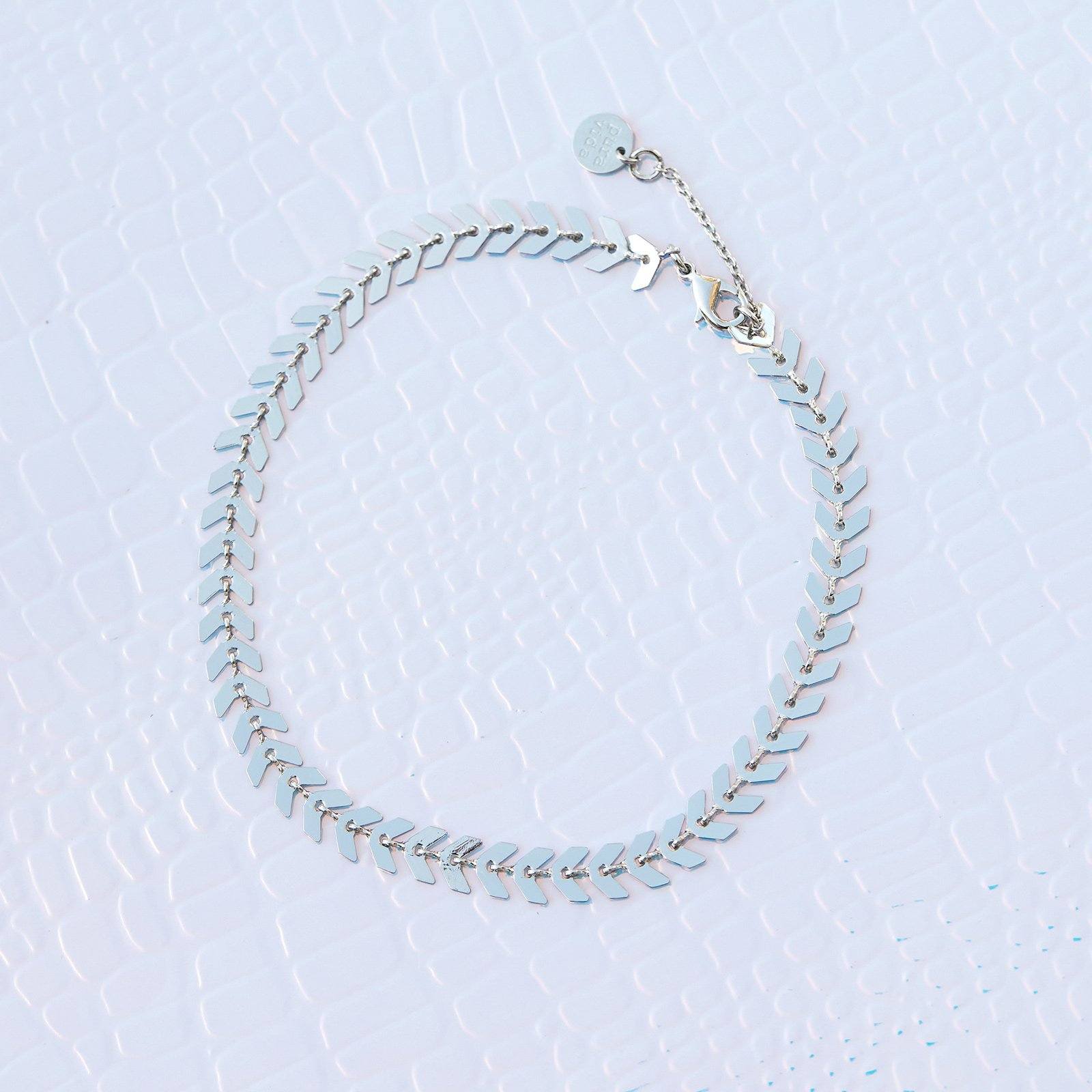 Chevron Chain Anklet