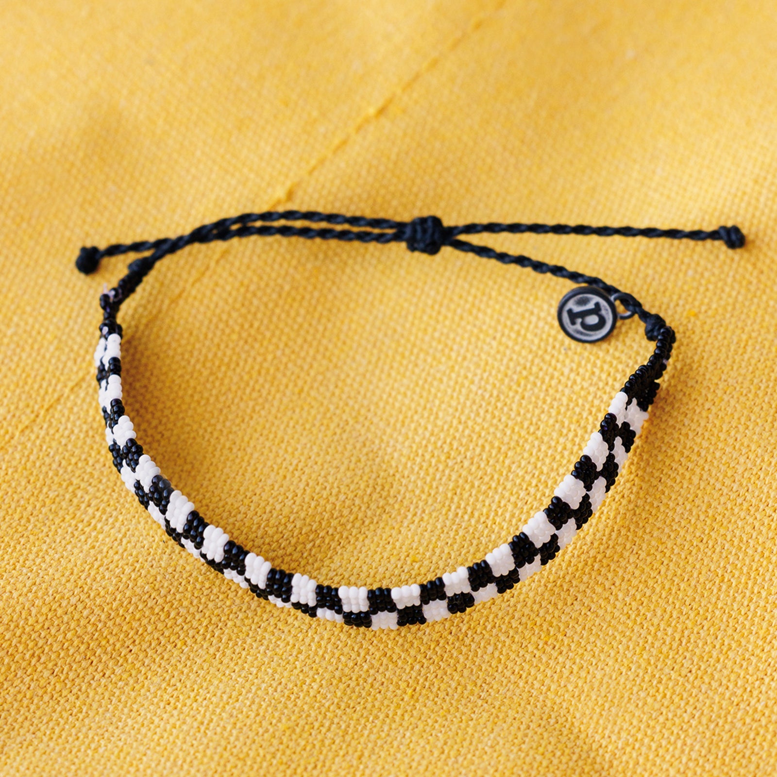 Woven Seed Bead Checkerboard Bracelet