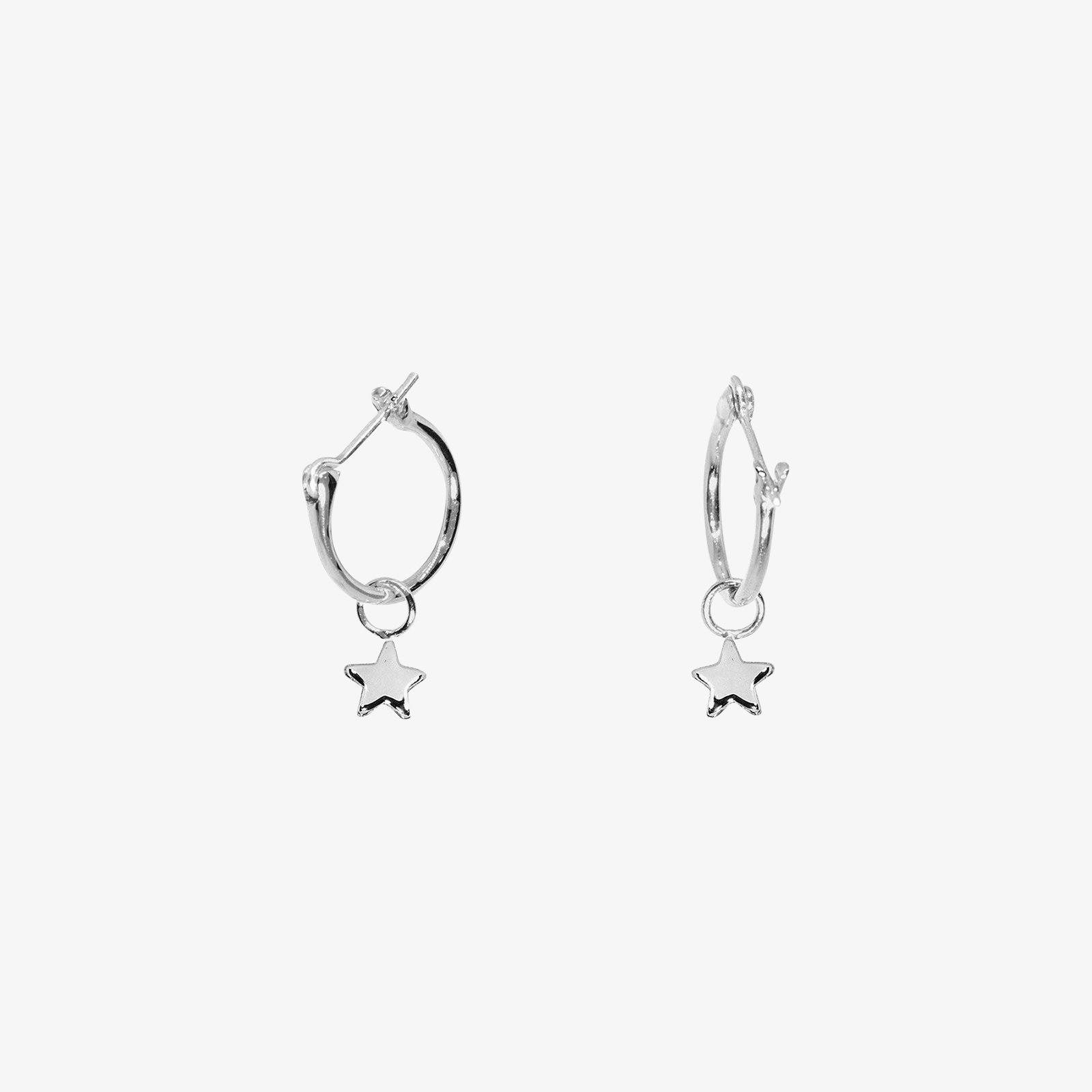 Star Hoop Earrings