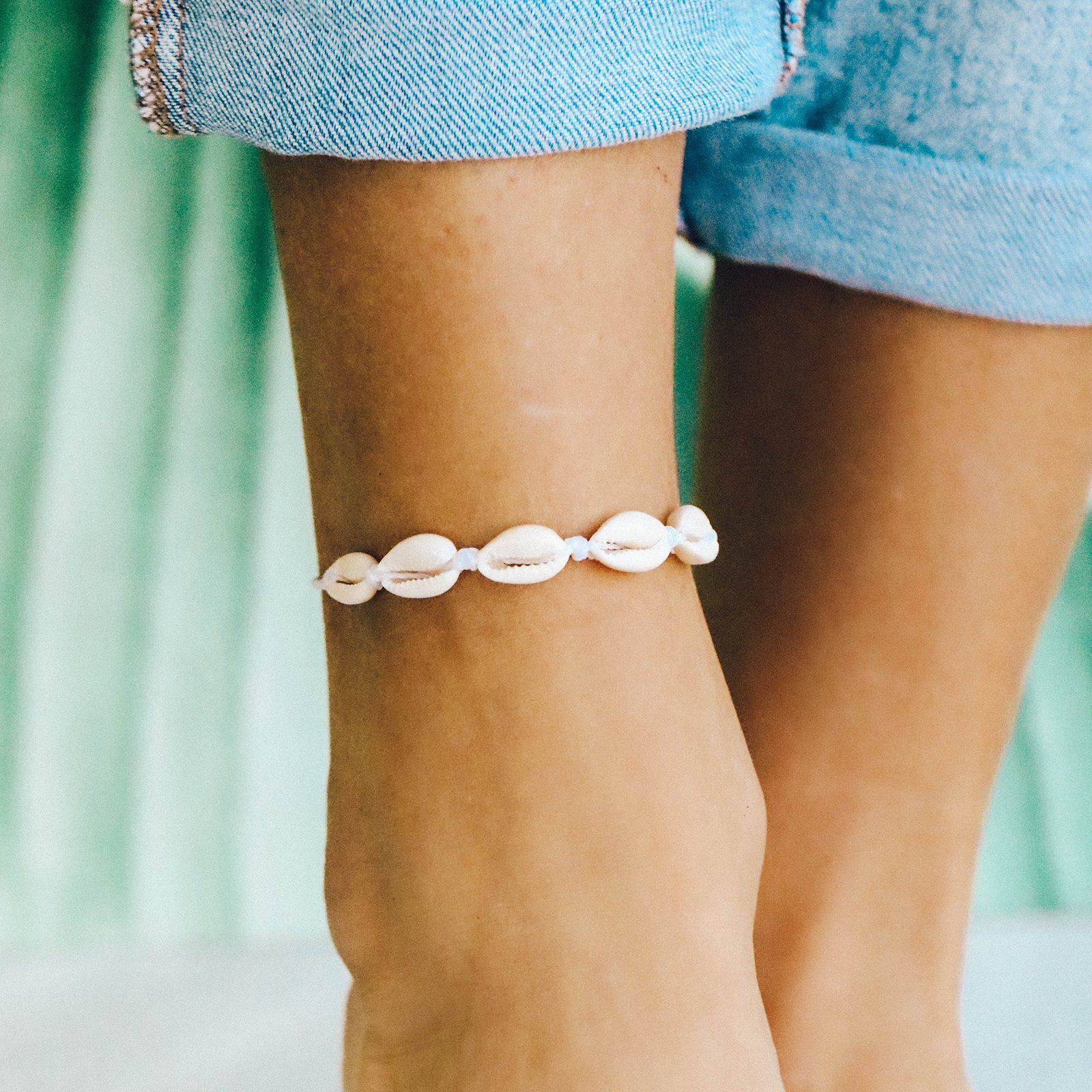 Knotted Cowries Anklet