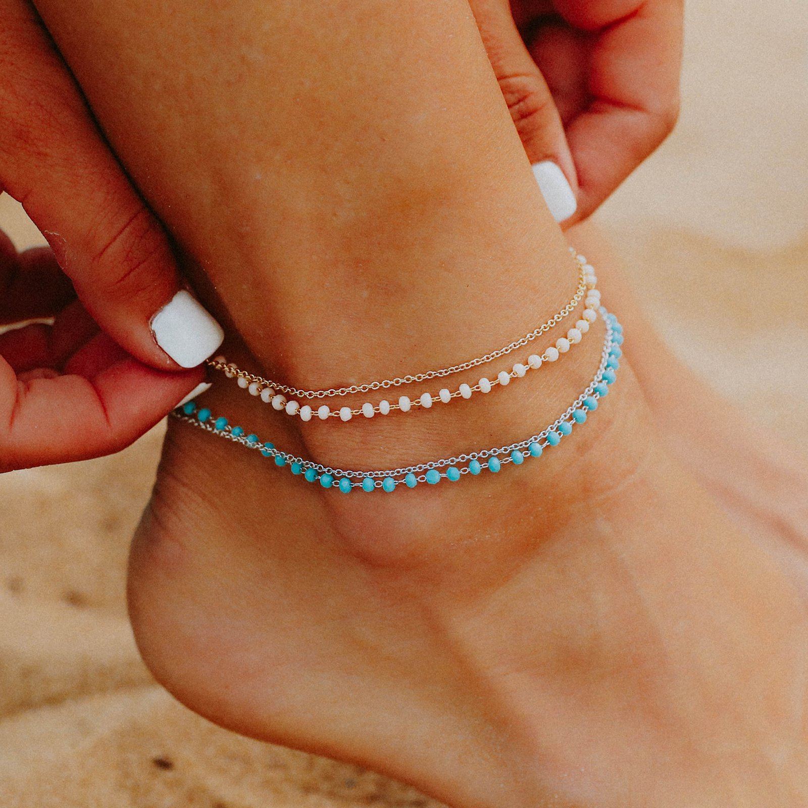 Beaded Chain Anklet