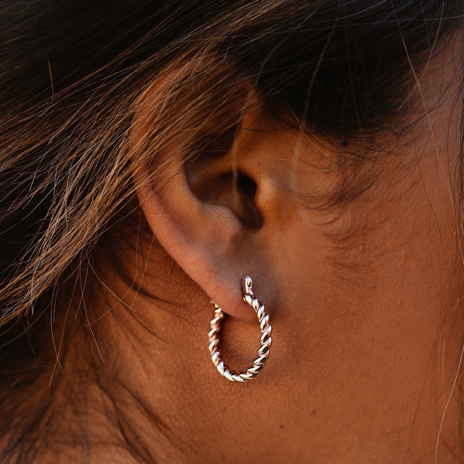 Rope Chain Hoop Earrings