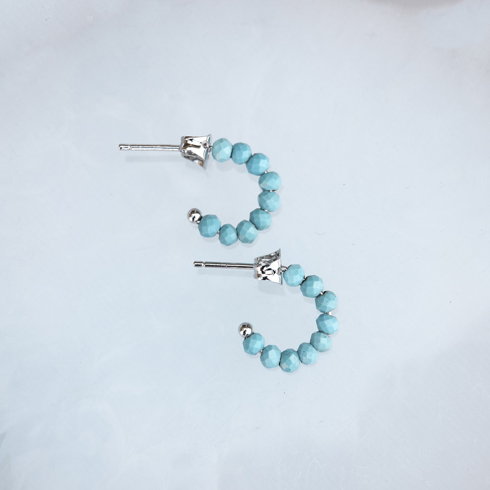 Turquoise Hoop Earrings