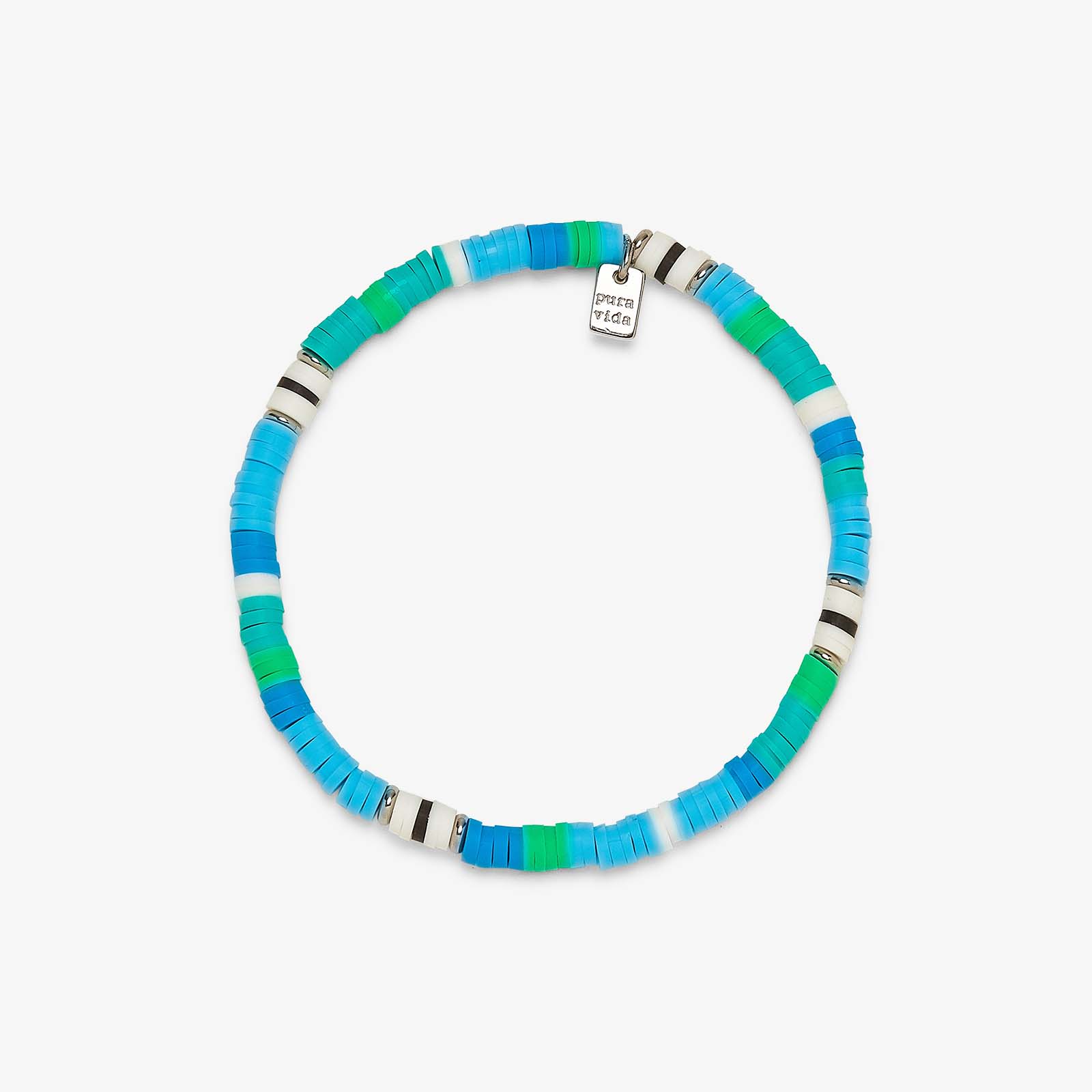 Rainforest Heshi Bead Stretch Bracelet