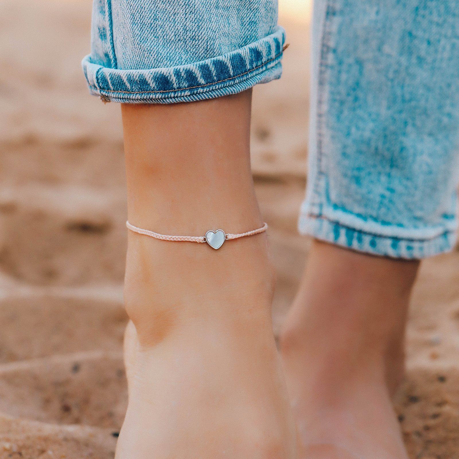 Heart of Pearl Anklet