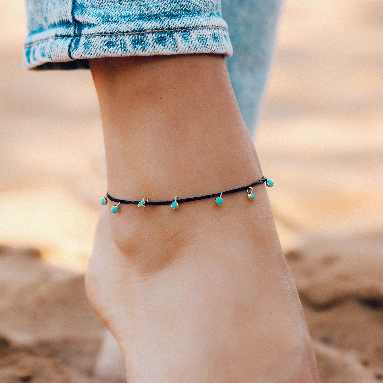 Dangling Gems Anklet