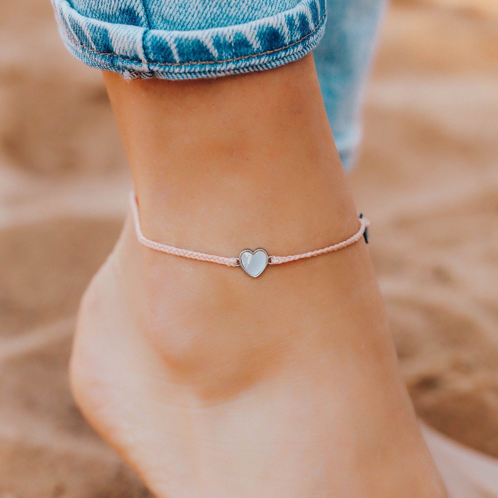 Heart of Pearl Anklet