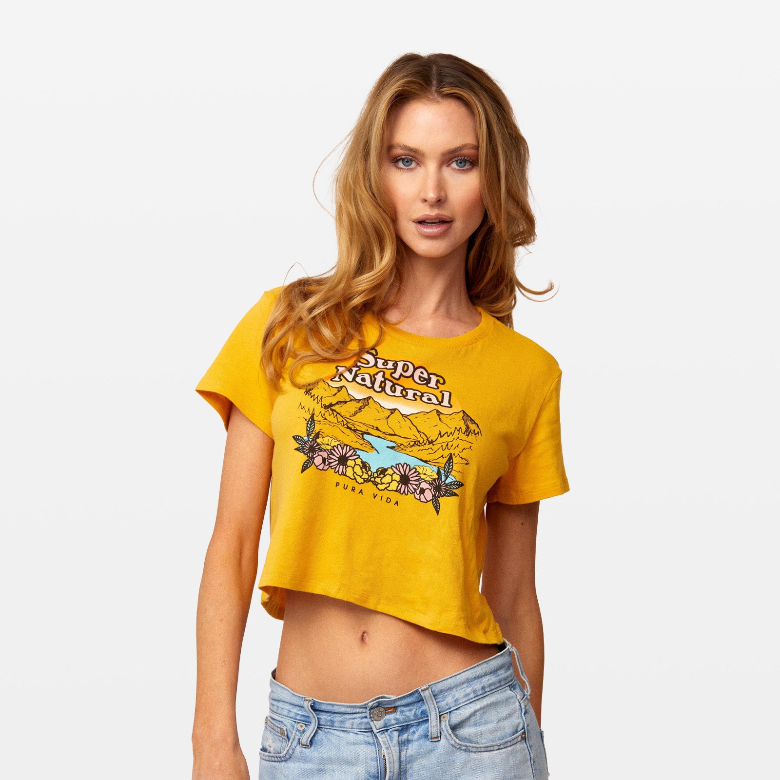 Super Natural Crop Tee