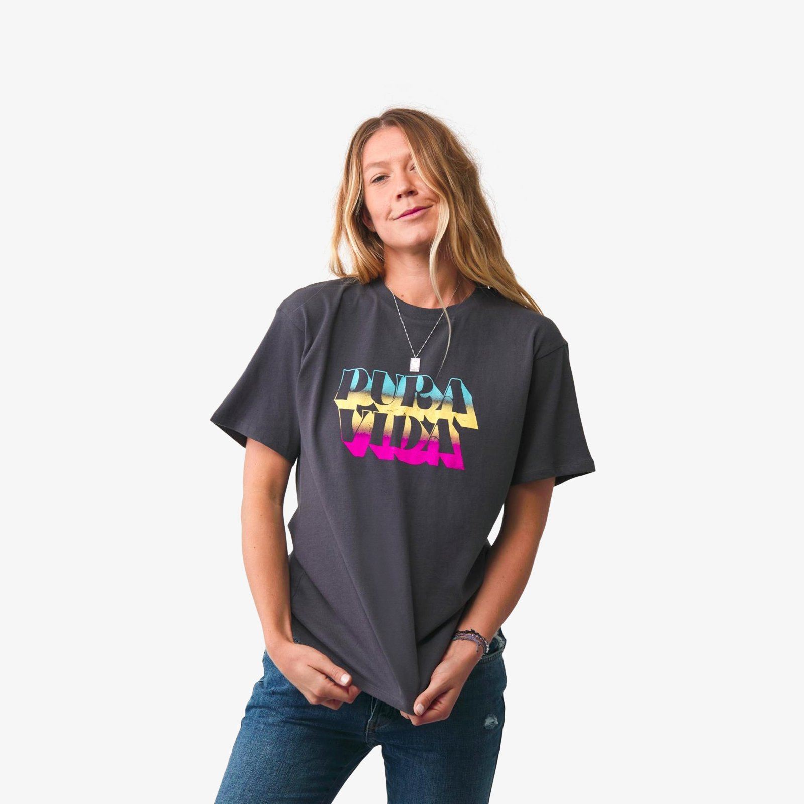 Pura Vida Color Block Tee