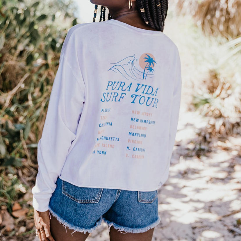 Surf Tour Long Sleeve Boxy Tee